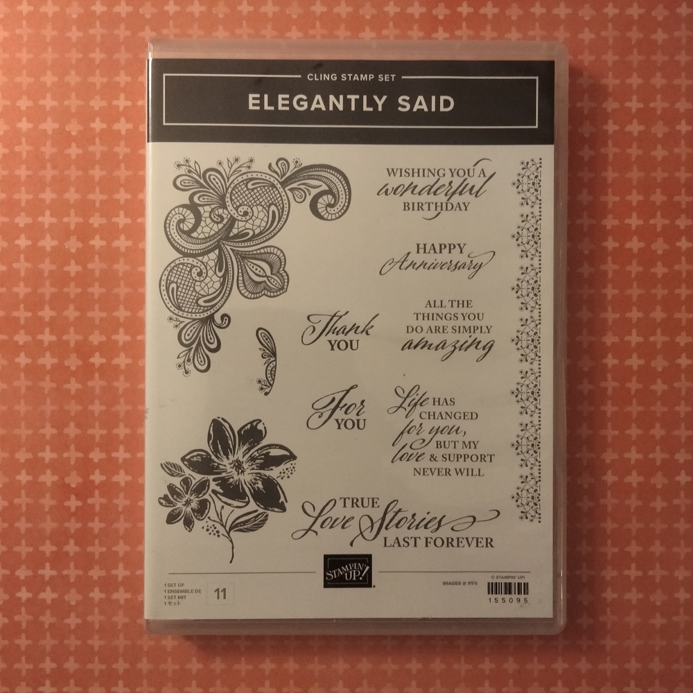 Stampin' Up! Black Art Stamps Elegantly Said